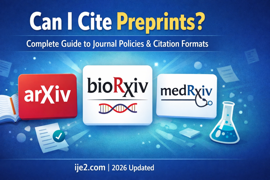 Can I cite preprint article?